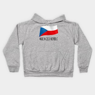 Made in Czech Republic flag Kids Hoodie